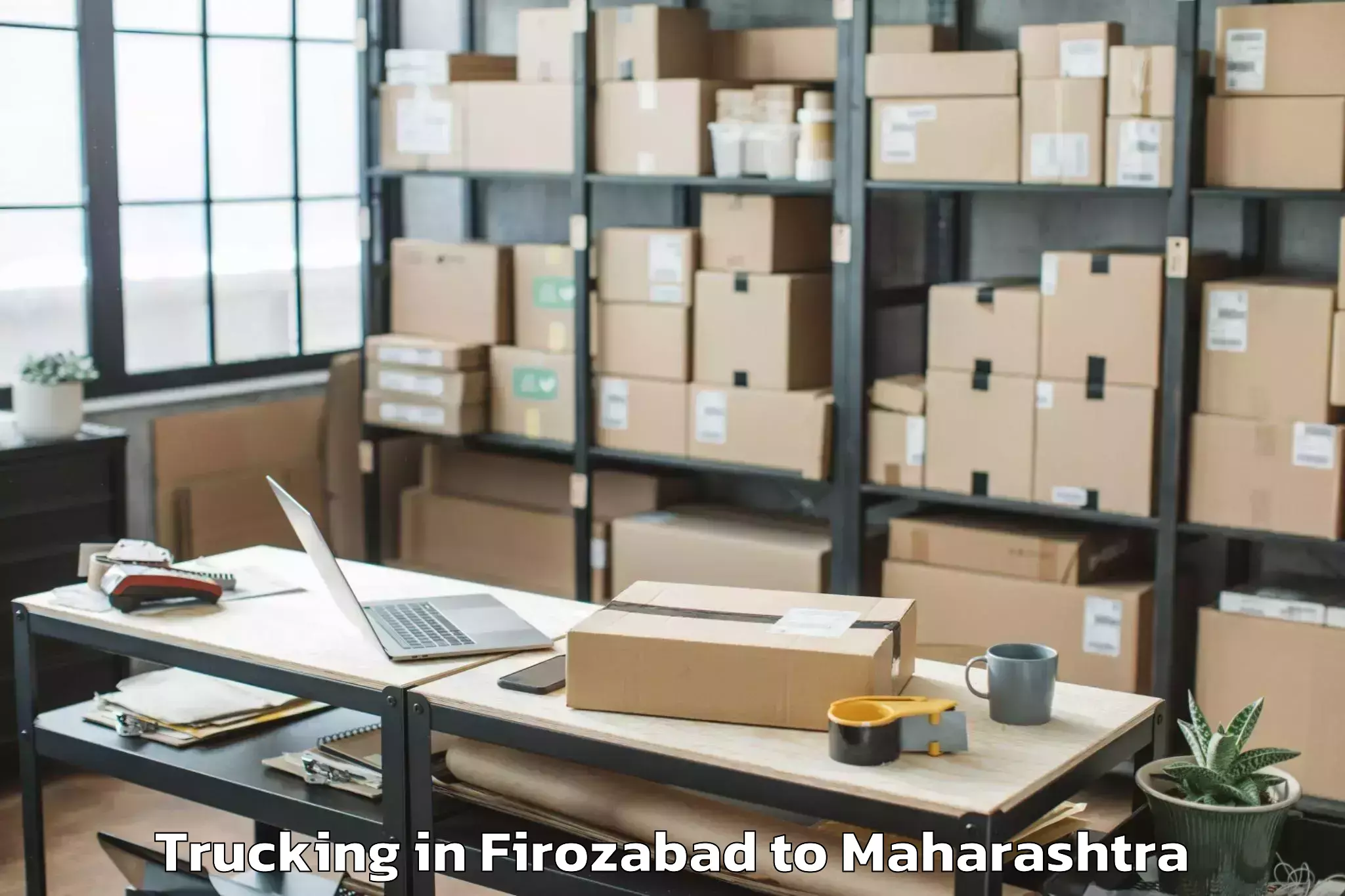 Book Firozabad to Ulhasnagar Trucking Online